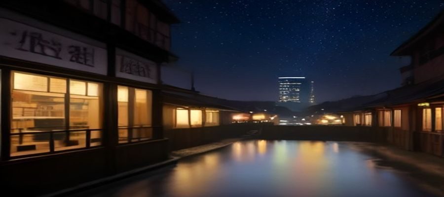 午夜商店App界面截图，显示深夜急需专区商品列表，紫色主题界面，手机屏幕在夜间昏暗环境中显示